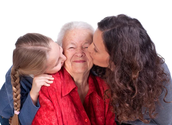 Три поколения женщин — стоковое фото