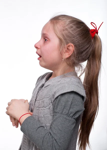 Scared little girl — Stock Photo, Image