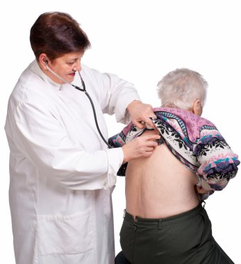 muayene kadın kıdemli doktor