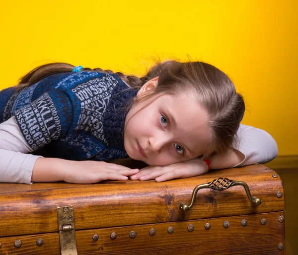 Retrato de menina bonita — Fotografia de Stock