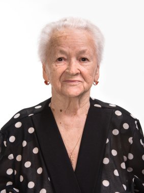 yaşlı kadın portresi