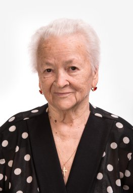 yaşlı kadın portresi