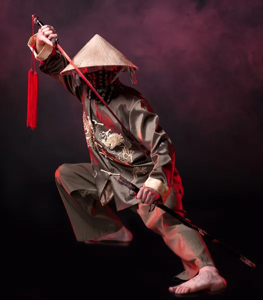 Asian warrior — Stock Photo, Image