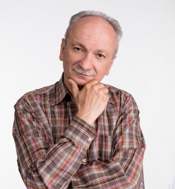 başarılı, yaşlı bir adam portresi