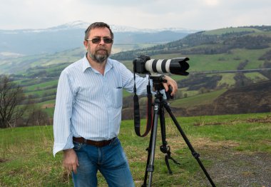 kamera ile üst düzey fotoğrafçı