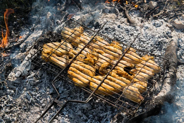 Juicy roasted kebabs — Stock Photo, Image
