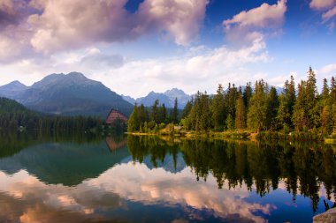 Göl strbske pleso, yüksek tatras, Slovakya