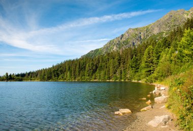 Göl strbske pleso, yüksek tatras, Slovakya