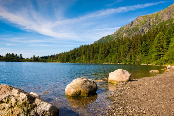 Lake strbske pleso, hoge Tatra, Slowakije — Stockfoto