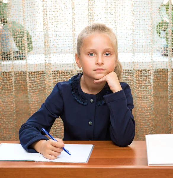 Little schoolgir — Stock Photo, Image