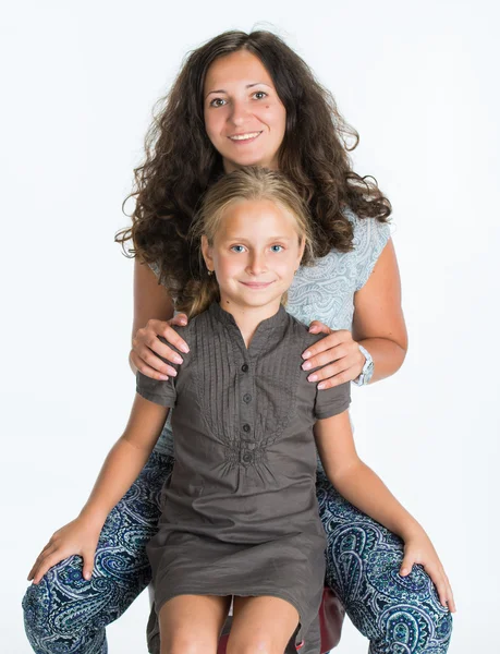 Sorridente madre e figlia — Foto Stock