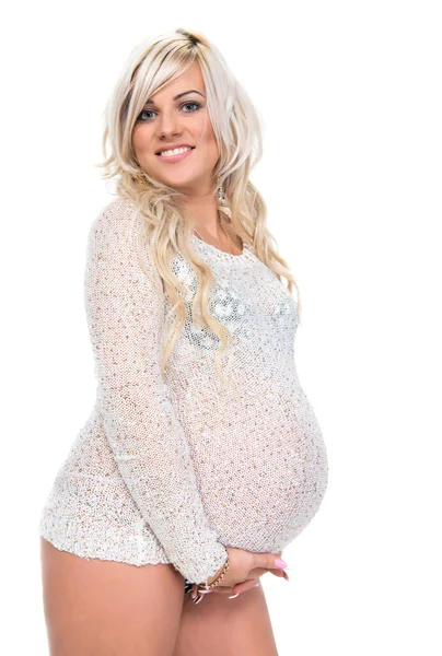 Mulher grávida adorável — Fotografia de Stock