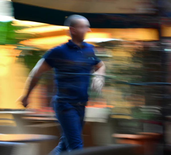 Man in a hurry — Stock Photo, Image