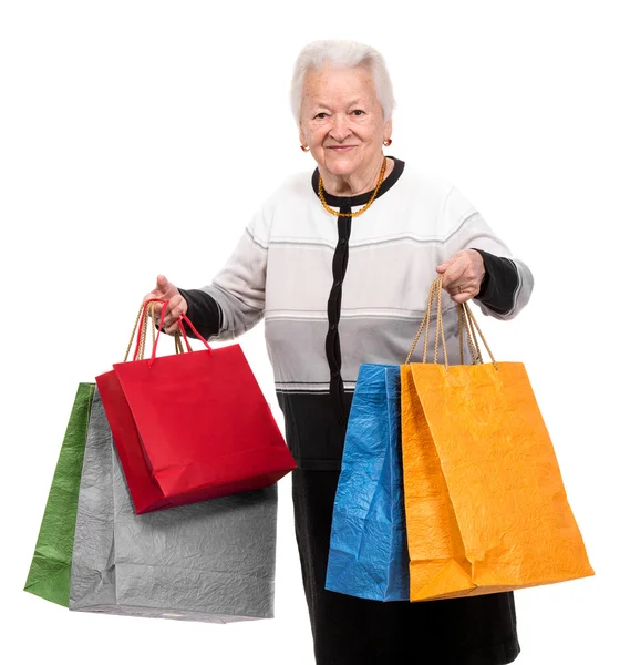 Happy old woman — Stock Photo, Image