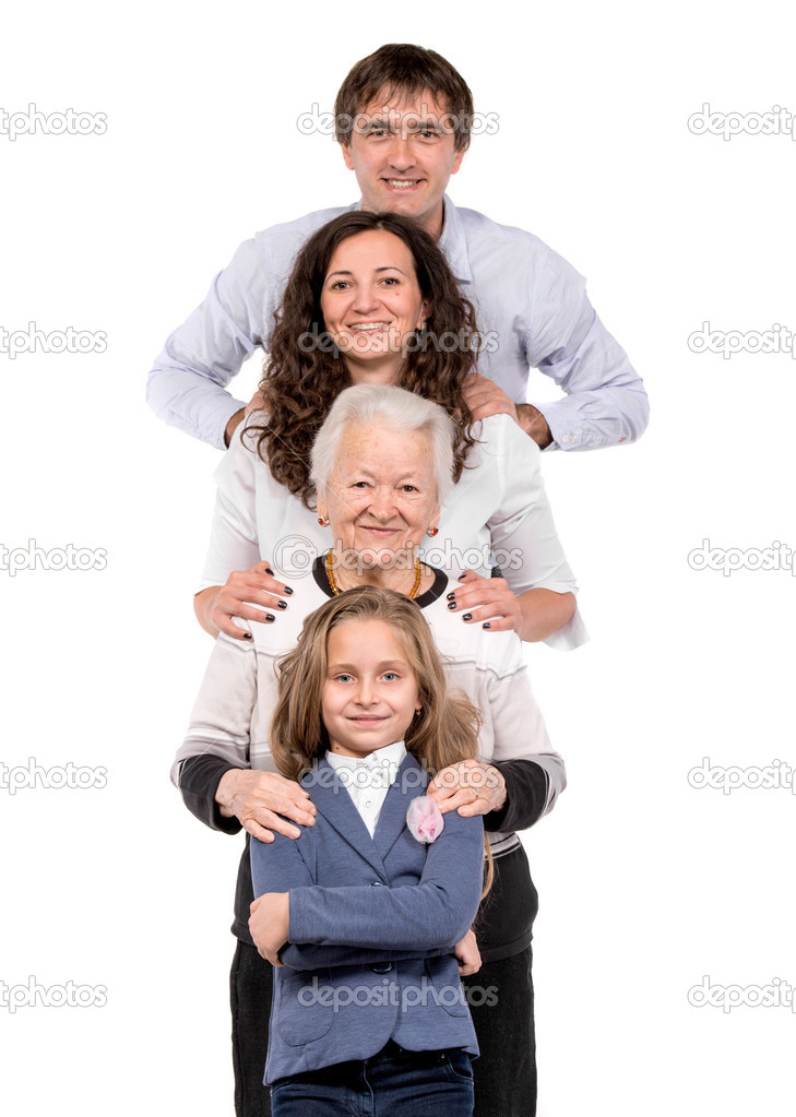Row of family