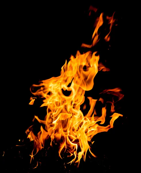 Orange fire flames — Stock Photo, Image