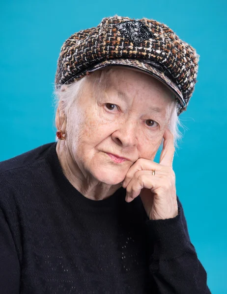 Retrato de mulher velha — Fotografia de Stock