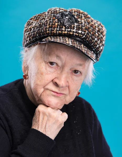 Retrato de anciana — Foto de Stock