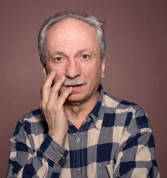 Ältere Männer überrascht — Stockfoto