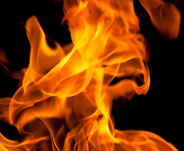 Orange fire flames — Stock Photo, Image