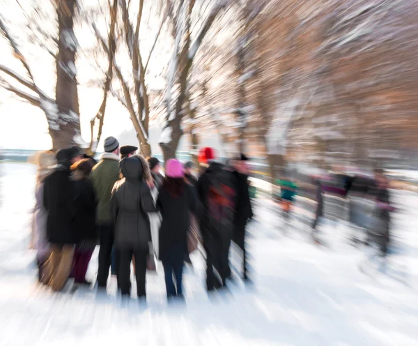 People walking in the street — Stock Photo, Image