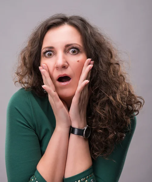Picture of surprised woman — Stock Photo, Image