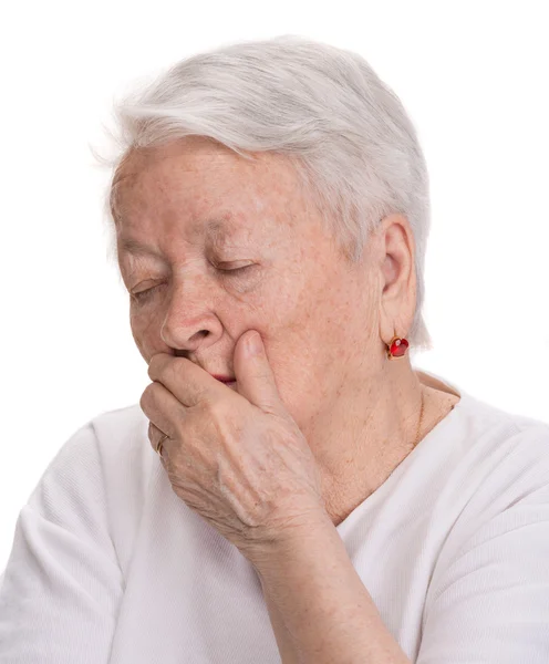 Old sick woman — Stock Photo, Image