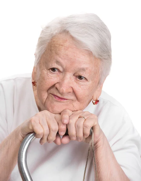 Beautiful old woman — Stock Photo, Image