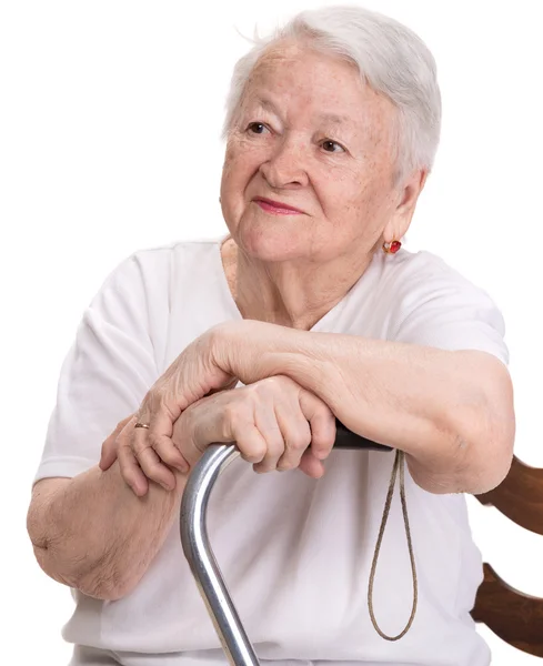 Beautiful old woman — Stock Photo, Image