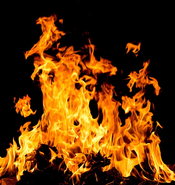 Orange fire flames — Stock Photo, Image