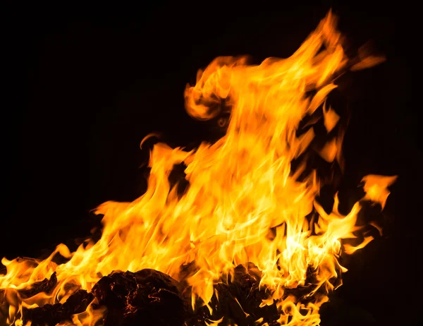 Orange fire flames — Stock Photo, Image