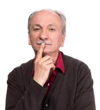 başarılı, yaşlı bir adam portresi 