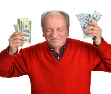 şanslı ihtiyar dolarlarına holding