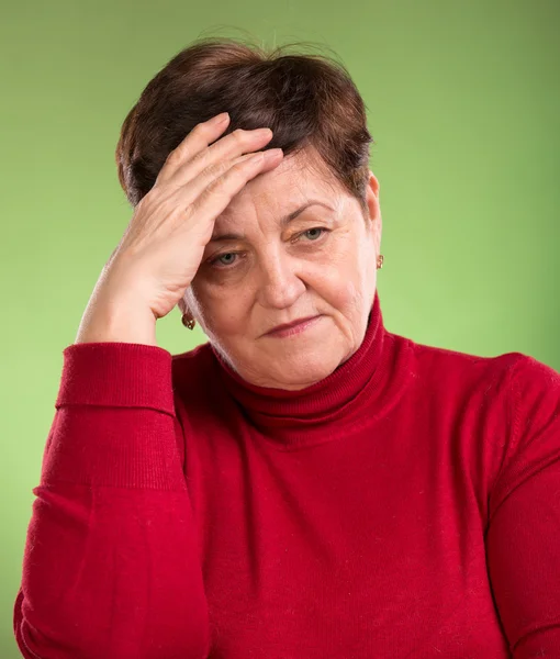 Volwassen vrouw met hoofdpijn — Stockfoto