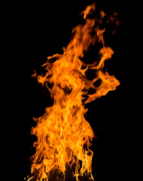 橙色火火焰 — 图库照片