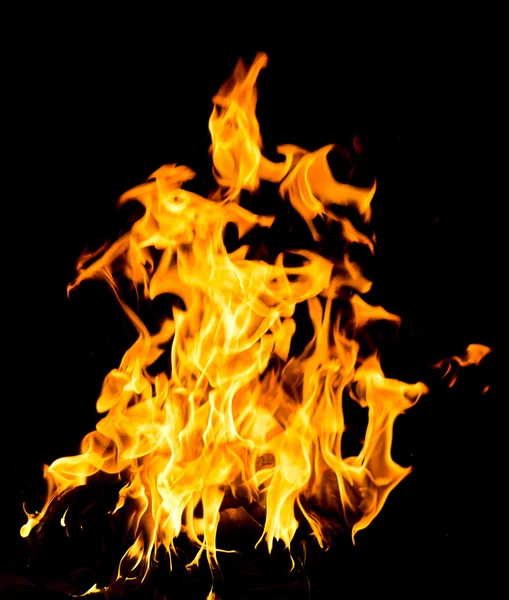 Orange fire flames — Stock Photo, Image