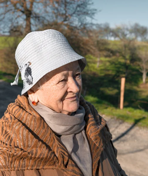 Portrét staré ženy — Stock fotografie