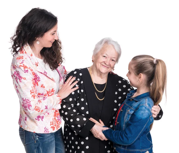 Tre generationer av kvinnor — Stockfoto