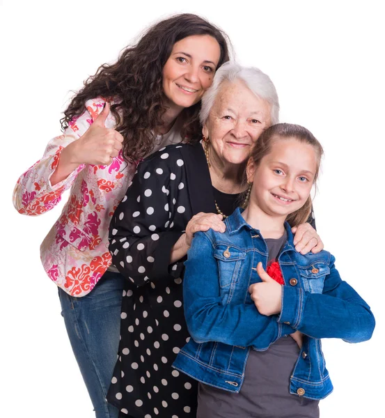 Drie generaties van vrouwen — Stockfoto