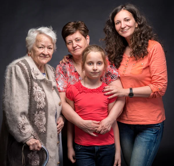 Four generations of women — Stock Photo, Image