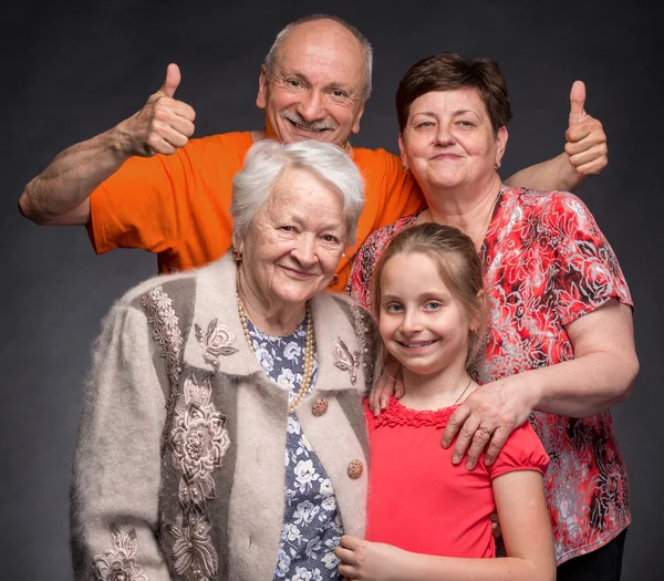 Famiglia felice multi-generazione — Foto Stock