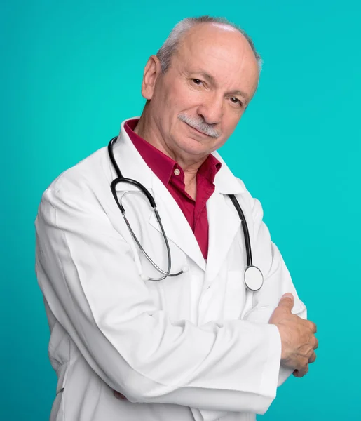 Medical doctor with stethoscope Royalty Free Stock Photos