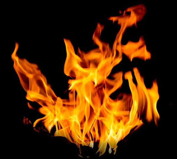 Orange fire flames — Stock Photo, Image