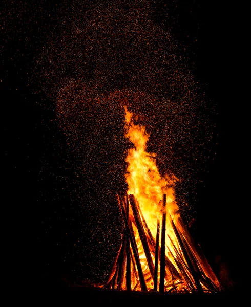 Llamas de fuego naranja — Foto de Stock