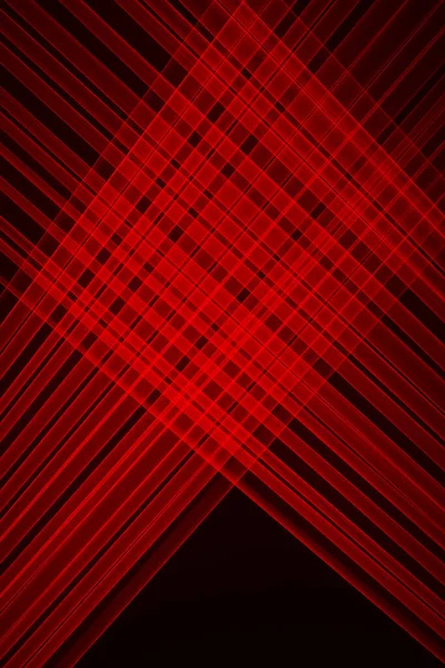 Linee Rosse Astratte Disegnate Dalla Luce Uno Sfondo Nero Linee — Foto Stock