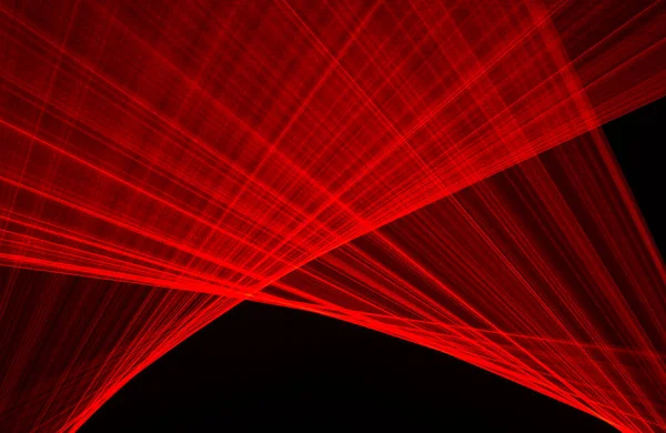 Abstract Red Lines Drawn Light Black Background Laser Lines — Stock Photo, Image
