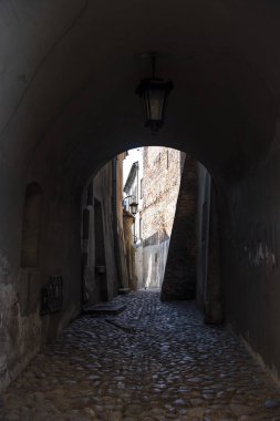 Lublin, Polonya - 27 Temmuz 2018: Sokakları ve mimari Lublin eski şehir. Lublin Polonya'dokuzuncu büyük şehridir