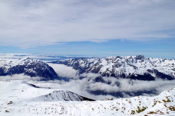 Vacker Utsikt Över Bergen Franska Alperna — Stockfoto