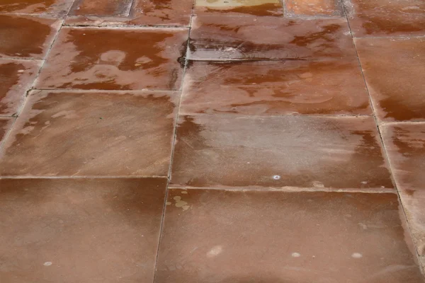 Red sandstone pavement texture — Stock Photo, Image