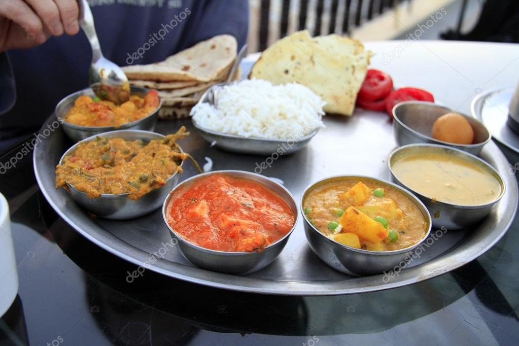 Vegetarian thali Stock Photos, Royalty Free Vegetarian thali Images |  Depositphotos